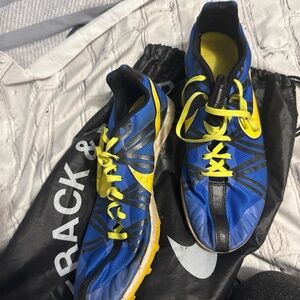 Nike Zoom Racing Sprint Blue Track Shoes Mens 11.5 Adult